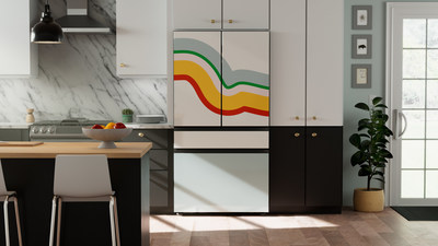 Exclusive Lowe’s x Samsung Bespoke refrigerator panels by Amber Vittoria.