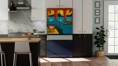 Exclusive Lowe’s x Samsung Bespoke refrigerator panels by Domonique Brown.