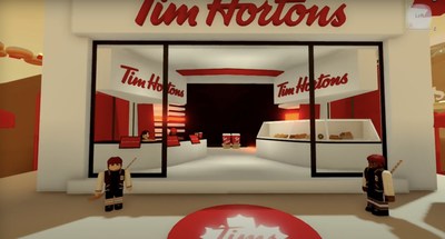 A Tim Hortons' location in the Roblox metaverse (CNW Group/Tim Hortons)