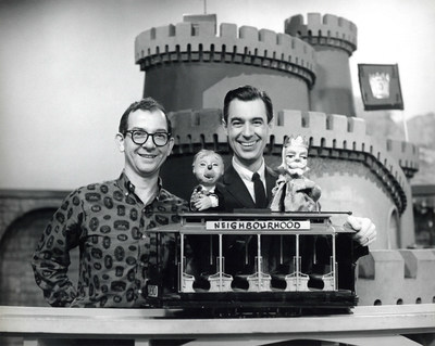 (left to right): Ernie Coombs and Fred Rogers, photo credit: CBC Still Photo Collection/Robert Ragsdale (CNW Group/Amazon Canada)
