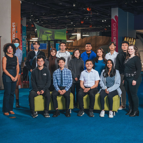 The recipients of the first Amazon Future Engineer Hardware Design & Engineering (HDE) Scholarship.  Fourteen students from underserved and historically underrepresented communities across Northern California will receive $40,000 over four years to study computer science at a college of their choice starting this fall.