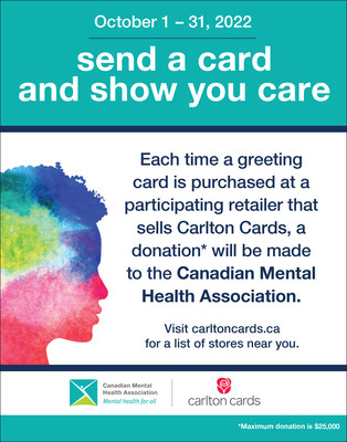 Come Support Mental Health Awareness with Carlton Cards (CNW Group/Carlton Cards Ltd.)