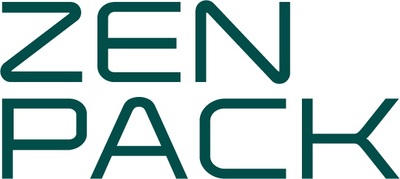 Zenpack stacked logo in black
