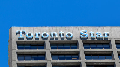 Toronto Star building exterior. (CNW Group/Unifor)