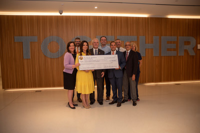 Leaders from Nicklaus Children’s Hospital with State Senator Ileana Garcia (front left) and Senator-Elect Bryan Avila (front right), who presented the hospital with a $500,000 check, funded by the state of Florida, to support the hospital’s renowned Epilepsy Program.