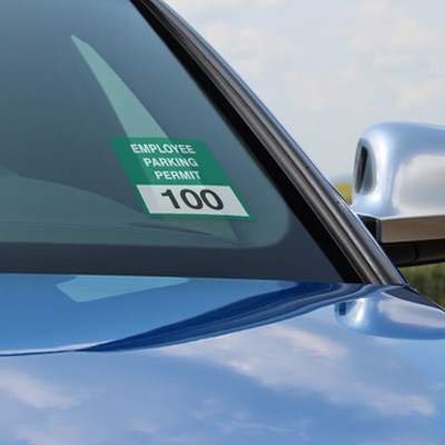 ComplianceSigns Now Sells Window Cling Sticker Parking Permits