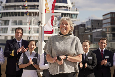 Renowned explorer Liv Arnesen offers a blessing of good fortune and safe sailing as part the naming of the Viking Octantis. With the ship currently sailing in the Great Lakes, the ceremony was conducted remotely from on board the Viking Polaris in Amsterdam. For more information, visit www.viking.com.
