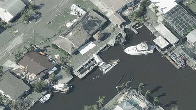 Oblique Aerial Imagery of Hurricane Ian