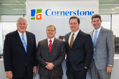 Cornerstone Capital Bank's Board of Directors is comprised of (pictured left to right) Marc Laird, John Jay, Scott Almy, Adam Laird, Molly Curl (not pictured), Howard Key (not pictured), and Mark Williamson (not pictured).