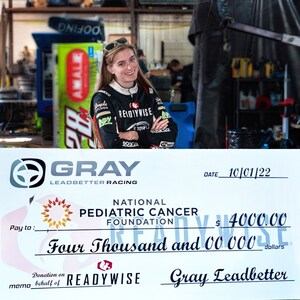 YOUNG RACER DONATES SPONSORSHIP DOLLARS TO HELP CHILDREN WITH CANCER