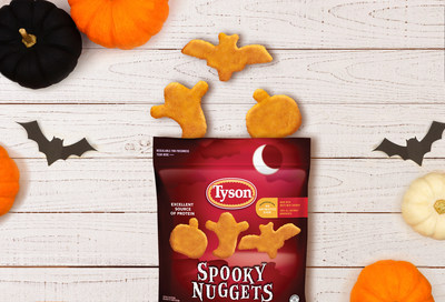 The limited-edition Halloween nuggets come in three shapes: pumpkins, bats and ghosts.