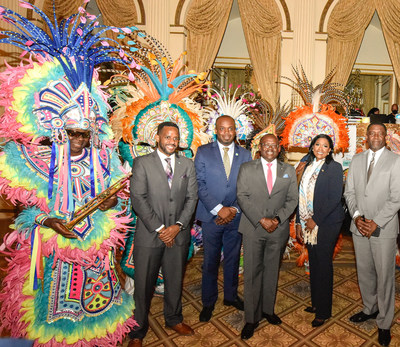 The Hon. I. Chester Cooper, DPM & Minister of Tourism, Investments & Aviation, led a delegation of senior tourism officials including Sen. Randy Rolle; Latia Duncombe, Acting Director General; Andre Miller, Sr. Director, and Consul General Leroy Major.