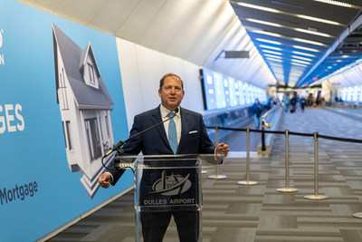 PenFed Credit Union President/CEO and PenFed Foundation President, James Schenck unveils The PenFed Tunnel, a Marketing Campaign Take Over of Concourse C Connector at Washington Dulles International Airport Greeting Millions as Travel Soars & Capital Region Grows.
