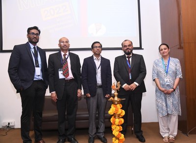 (L to R) Dr. Manjunath Haridas, Course Director , Consultant â€“ Surgical Gastroenterology, Dr. Shashidhara G Matta, Consultant â€“ General Surgery, Dr. Nikhil Shellagi, Consultant â€“ Surgical Gastroenterology, Mr. Arnab Mondal, Hospital Director, and Dr Ashwini P R, Operations Head, Manipal Hospital Whitefield during the inauguration of MIAS