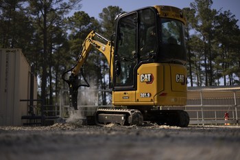 Caterpillar announces four battery electric machine prototypes will be on display at bauma 2022, including the 301.9 Mini Excavator.