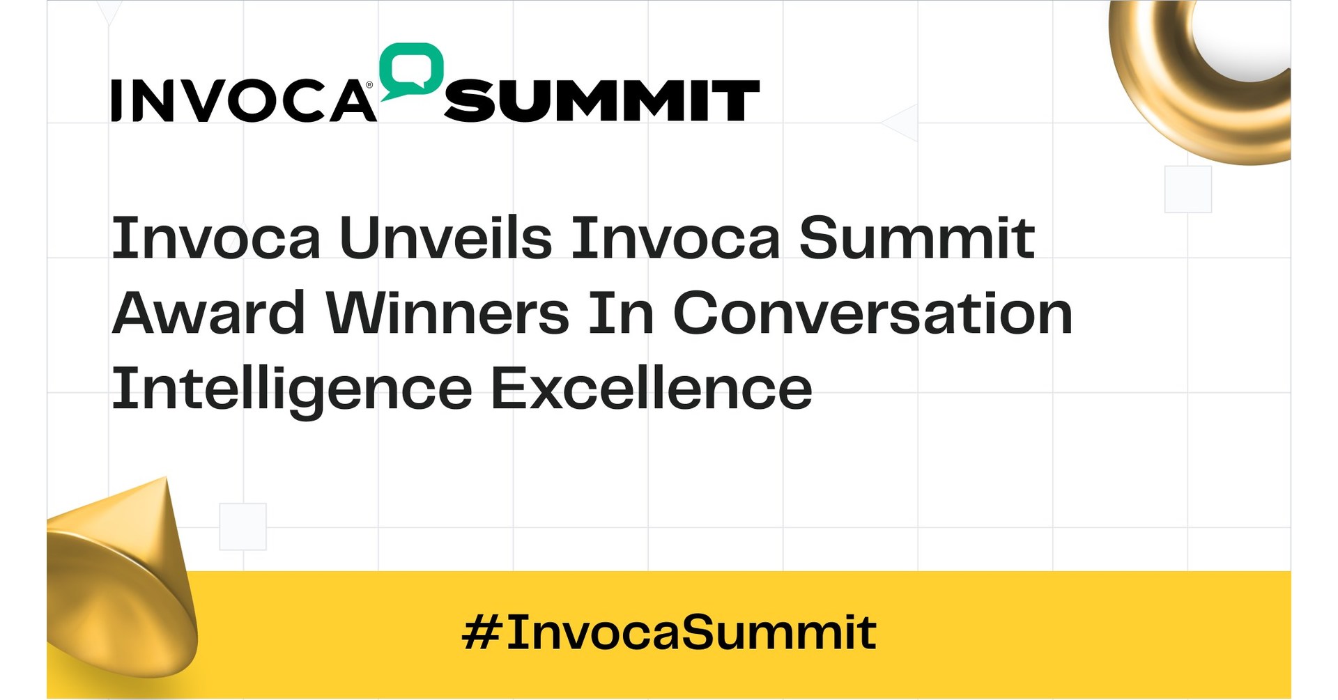 Invoca Unveils Invoca Summit Award Winners in Conversation Intelligence Excellence