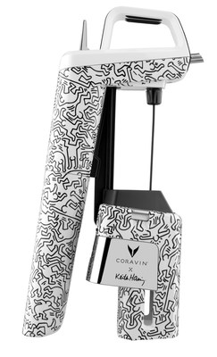 Coravin debuts first artist edition featuring pop artist Keith Haring. The Coravin x Keith Haring Artist Edition features the artist's dancing figures rendered in graphic black and white.