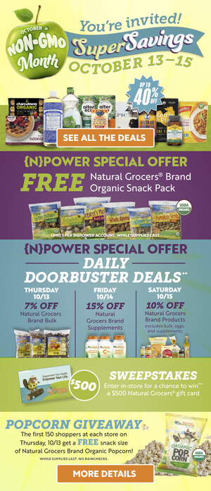 Celebrate Fall and Non-GMO Month with Natural Grocers®