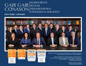 12 New York Personal Injury Lawyers from Gair, Gair, Conason, Rubinowitz, Bloom, Hershenhorn, Steigman &amp; Mackauf selected to the 2022 Super Lawyers and Rising Stars lists including one ranking 3rd in the Top 10 New York Metro Super Lawyers