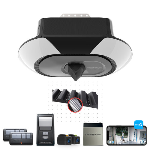 The Chamberlain B6753T Secure View™ has won the first Good Housekeeping’s Home Renovation Awards in the Garage Wonders category. The first garage door opener with a built-in camera, the Chamberlain Secure View works with the myQ app so homeowners can check and SEE if they left the garage door open and close it – anytime, from anywhere. The Chamberlain B6753T Secure View™ has won the first Good Housekeeping’s Home Renovation Awards in the Garage Wonders category. The first garage door opener with a built-in camera, the Chamberlain Secure View works with the myQ app so homeowners can check and SEE if they left the garage door open and close it – anytime, from anywhere.