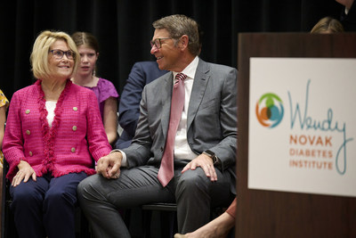 David and Wendy Novak announce the creation of the Wendy Novak Diabetes Institute at Norton Healthcare in Louisville.