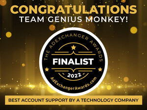 AdExchanger Names Genius Monkey as Finalist for Best Account Support by a Technology Company