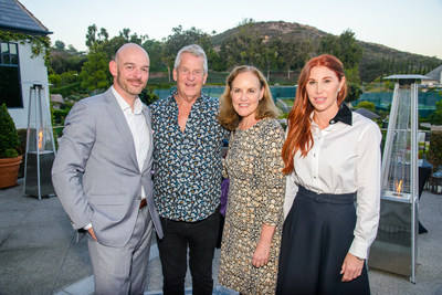 Retired U.S. Marine Corps, Critical Skills Operator (Marine Raider) and featured speaker Michael W. MacKay (far left) and guest of honor and former United States Undersecretary of Defense Michéle Flournoy (second from right) join SOF Support Foundation Chair Dominique Plewes (right) at the 2022 Del Mar Country Club Golf Tournament and Dinner-Gala.