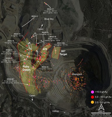 Figure 1 – Ruby Hill Surface Oblique Plan View (CNW Group/i-80 Gold Corp)