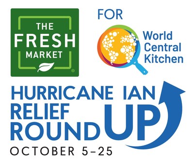 The Fresh Market encourages guests to round up their total to the nearest dollar when they check out, with all proceeds benefitting World Central Kitchen's efforts to help those affected by Hurricane Ian. The specialty food retailer is also matching $100,000 for the nonprofit.