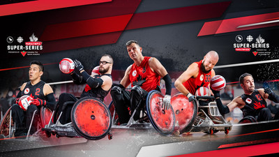 Canada is sending a seasoned team of 12 athletes to the world championship, including (L-R): Travis Murao, Anthony Letourneau, Mike Whitehead, Zak Madell, and Patrice Dagenais. PHOTO: Canadian Paralympic Committee (CNW Group/Canadian Paralympic Committee (Sponsorships))
