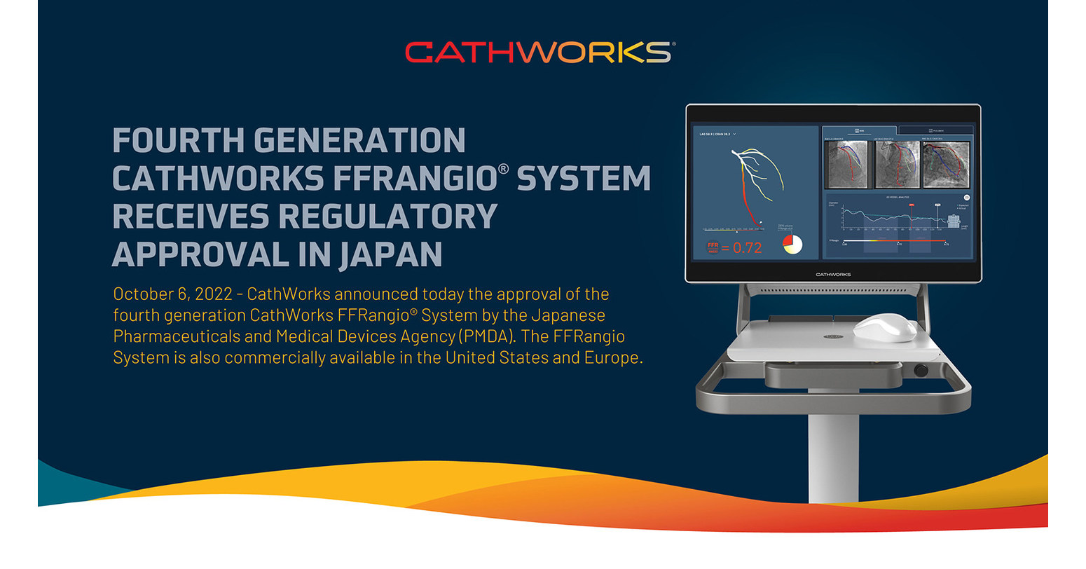 第4世代CathWorks FFRangio®システムが日本で規制承認を取得