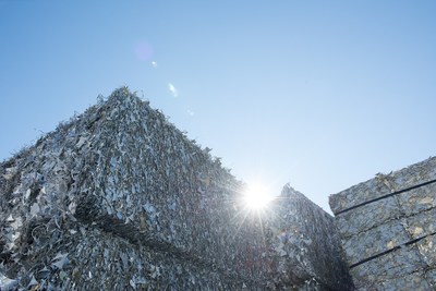 Aluminum ready to be recycled