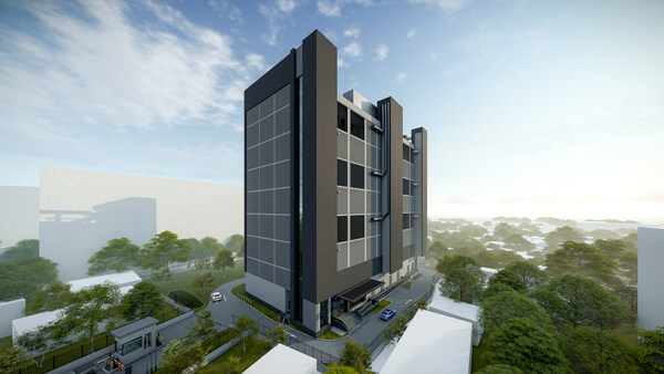 Rendering of Equinix JK1 International Business Exchange (IBX) in Jakarta, Indonesia