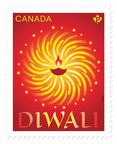 Canada Post heralds arrival of Diwali with luminous new stamp