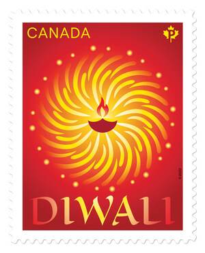 Canada Post heralds arrival of Diwali with luminous new stamp