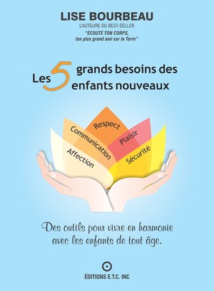 Les Éditions E.T.C. sont heureuses d'annoncer la publication du 27e ouvrage de l'auteure de renom, Lise Bourbeau, Les 5 grands besoins des enfants nouveaux.