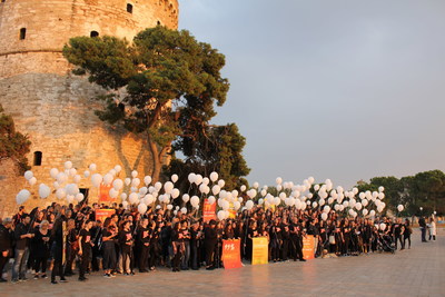 Communities around the world are gathering for A21's Walk For Freedom to bring awareness and action to the injustices of human trafficking. Pictured here: Greece