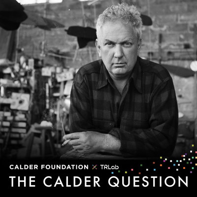Introducing The Calder Question, an educational NFT experience from the Calder Foundation and TRLab. Artist Alexander Calder in his Roxbury studio, 1947. Photograph by Herbert Matter © 2022 Calder Foundation, New York / Artists Rights Society (ARS), New York
