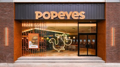 From Popeyes: Refreshed storefront design that Fei Siong Group is looking to adopt for upcoming Popeyes Singapore outlets