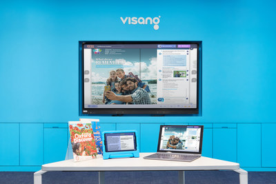 The new interactive learning solution co-developed by VISANG and OUP (PRNewsfoto/VISANG Education)