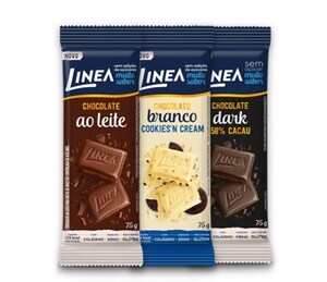 Linea Alimentos lança chocolate em embalagens de 75g, um dos tamanhos preferidos dos consumidores