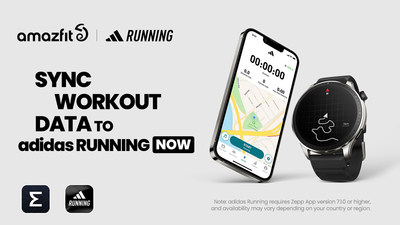 sync amazfit workout data to adidas running