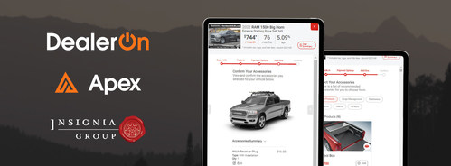 DealerOn's new feature with buildable vehicles and accessories orders.