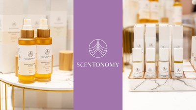 Scentonomy will launch two products in 66 blends as part of their algorithm; an organic body oil and inhalation roll-on.