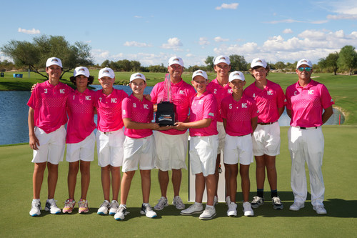 Team North Carolina won the 2022 National Car Rental PGA Jr. League Championship at Grayhawk Golf Club in Scottsdale, Arizona. A record of more than 70,000 boys and girls took part in PGA Jr. League this year.