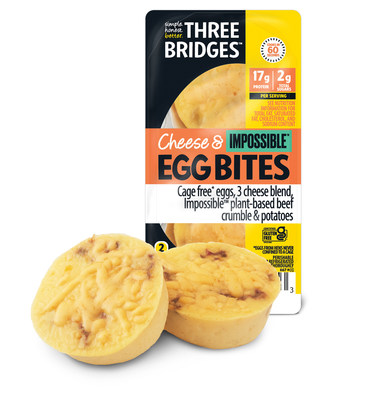 Three Bridges Cheese & Impossible Egg Bites were made for people who love to eat meat – without the meat!