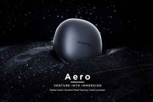 1MORE Aero, the brand's first Spatial Audio earbuds that offer immersive cinematic sound on any track, any device