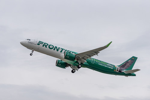 “Frederick the Bald Eagle,” named after Pratt & Whitney founder Frederick Rentschler, is Frontier Airlines’ first Airbus A321neo, and its first of 144 A320neo family aircraft powered by GTF™ engines.  
Photo Credit: Airbus