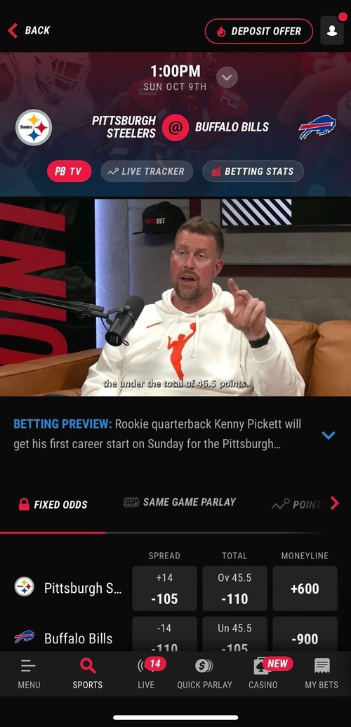 PointsBet Unveils First-of-Its-Kind Content Functionality Within Sportsbook App