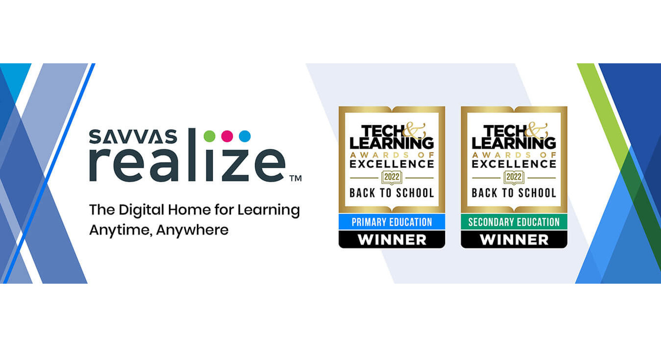 Savvas Realize Wins Tech & Learning's 2022 Best Tools for Back to School Award
